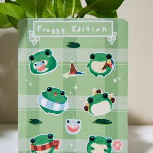 Hoja Stikers - Froggy
