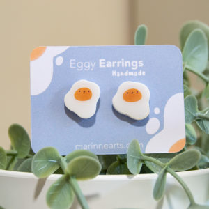 Handmade earring - Eggy