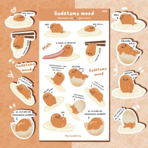 Gudetama mood - Sticker sheet