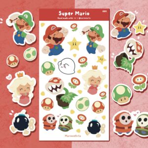 Super Mario - Sticker sheet