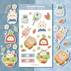 Caramel Bunny - Sticker sheet